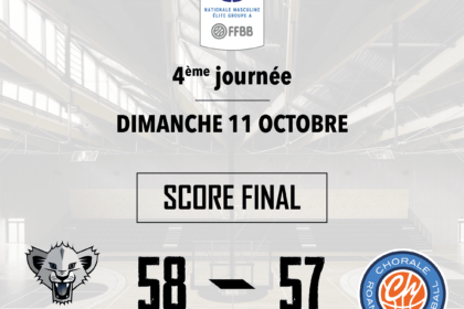 Publication score U15 LYONSO – ROANNE CHORALE 11 OCTOBRE 2020