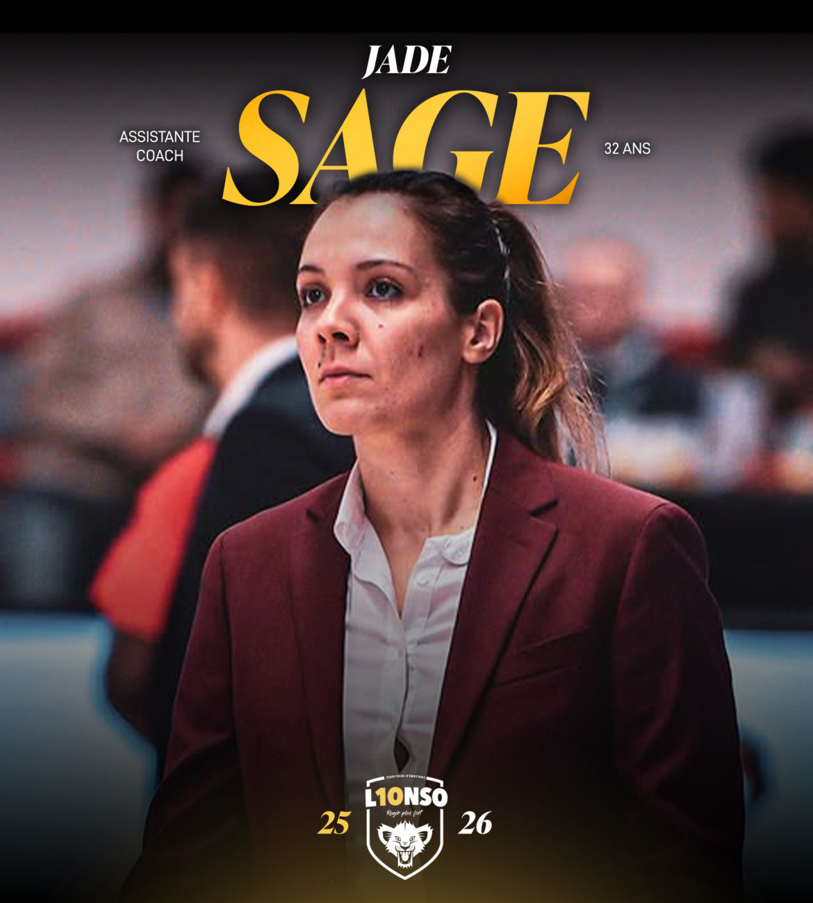 Julien Reymann Jade Sage, nouvelle entraineur assistante ! - LYONSO Basket