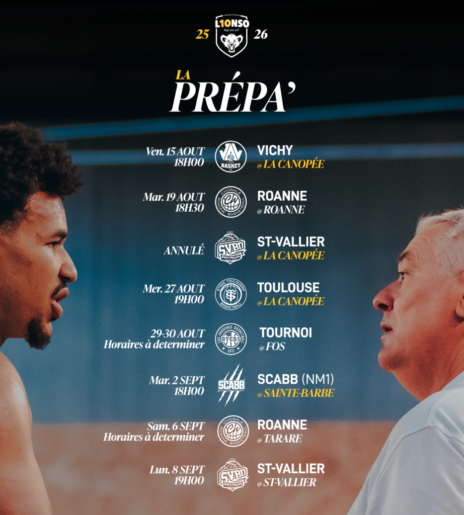 Calendrier matchs de prépa